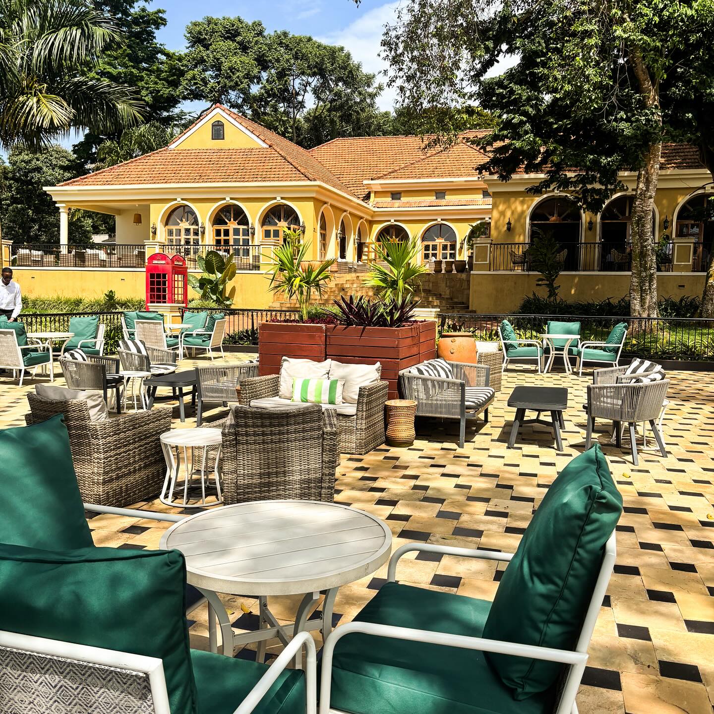 Courtyard terrace for outdoor events